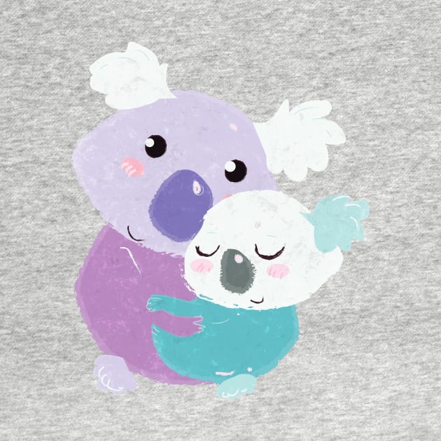 Little cute Koala family hug by markatos